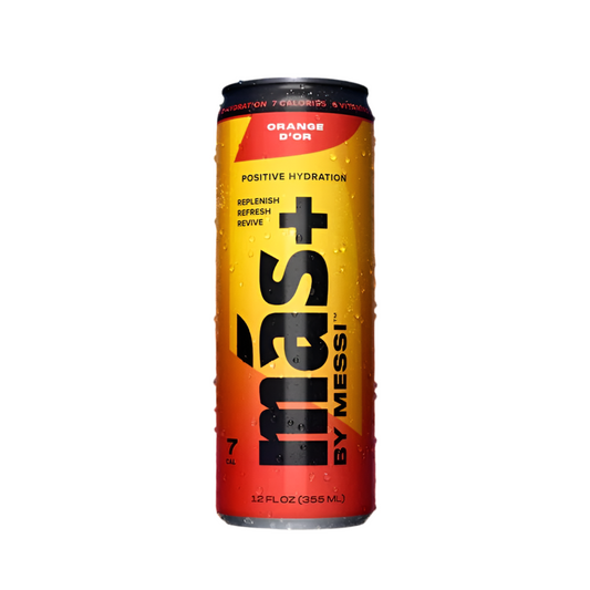 MAS+ BY MESSI ORANGE D’OR 355ML